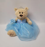KINNEX COLLECTIONS SINCE 1997 20 Quince Anos Quinceanera Last Doll Teddy Bear with Dress (Centerpiece) ~ ARC16832-4 (Baby Blue)