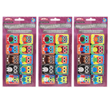 Ashley Productions Non-Magnetic Mini Whiteboard Erasers, Color Owls, 10 Per Pack, 3 Packs