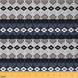 Feelyou Gray Southwestern Upholstery Fabric for Chairs Geometric Fabric by The Yard Western Decor Tribal Native American Design