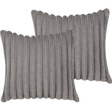 18x18 Throw Pillow Covers Set of 2, Decorative Faux Fur Covers for Bed, Couch Soft Fluffy Pillow Cover with Velvet Back for Livi