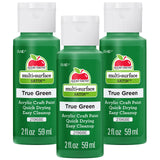 Apple Barrel Acrylic Paint, True Green (Pack of 3) 2 oz, 21968EA- (Pack of 3)
