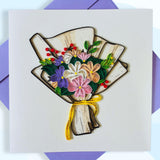 Quilling Card, Birthday Cards, handmade birthday card and gift, handcrafted cards for mother and girls, flowers design