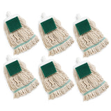 Libman 12 Oz Cotton Wet Mop Refill Heads, 6 Pack