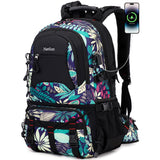 Nerlion 40L Hiking Backpack Travel Backpack for Men Women Camping Waterproof Outdoor Hiking Daypack Lightweight Backpack (Blue L