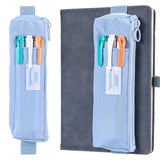 JJUNW Pen Holder for Notebook, Portable Pencil Bag Small Pen Holder wif Adjustable Elastic Band Zipper Pencil Pouch,Journal Pen