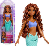 Mattel Disney Princess Ariel Mermaid Doll with Sparkling Soft Fin & Natural Hair, Posable & Collectible, Inspired by Live Action