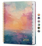 2026 Planner, Aesthetic Weekly and Monthly Planner for Women, Jan 2026 to Dec 2026, Hardcover 2026 Calendar Book with Monthly Ta