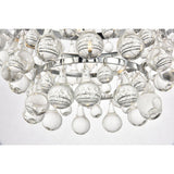 Elegant Lighting Living District Indoor Modern Home Decorative Bright Ceiling Kora Collection Pendant D17 H10.9 Lt:5 Chrome Fini