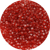 Honkoolly 1000pcs Round Letter Beads 4x7mm Acrylic Alphabet Beads Spacer Beads for Jewelry Making Bracelets Necklace Earring Key