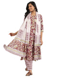 Libas Women'S Cotton Kurta Set (400082O_Red_Xl)
