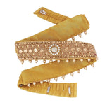 Vama Fashions Embroidery Cloth Kamarband Waist Belt Stretchable Belly Belt Traditional Vaddanam For Women