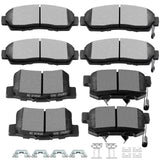 D1089 D1086 SCITOO Brake Pads Kits Front Ceramic Rear Semi-Metal 8pcs Fit For Acura RDX 2010-2012,For Honda Accord Crosstour 201