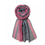 Fahabo Scarf For Women Stylish Pleated Cotton With Woven Border | Hijab Scarf | Stole | Soft, Lightweight, And Latest Scarves |