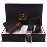 Amicraft MenS Combo Pack Of Wallet & Belt