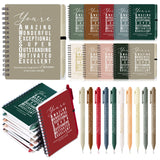 Jetec 25 Sets Team Employee Appreciation Gifts Bulk Office Business Inspirational Team Together Spiral Notebooks With Ballpoint