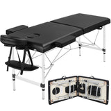 Yaheetech Massage Tables Portable Massage Bed Aluminium Height Adjustable Facial Salon Tattoo Bed with Non-Woven Bag, 24 inch Wi