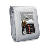 HOMESTEAD Waterproff Tarp 20' x 30', Medium Duty 10 Mil Poly Tarp Cover with Metal Grommets, Great for Outdoor Storage and Home