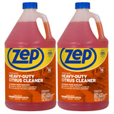 Zep Heavy-Duty Citrus Cleaner and Degreaser - 1 Gallon - ZUCIT128CA - Restaurant Grade, Removes Oil, Grease, Adhesive, and Kitch