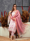 Anni Designer Women'S Cotton Blend Straight Printed Kurta With Pant & Dupatta (Gojari Peach_Xxl_Peach_Xx-Large),Peach,2XL,,,