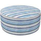 LVTXIII Outdoor Inflatable Ottoman, Fade-Resistant Round Footrest Stool D31 x H14 , Portable Patio Pouf for Garden Camping o