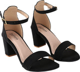 Shoetopia Womens/Girls Syntheticblack Block Heels-Eu39,Black,6,B09NBZ2PQ7