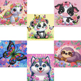 ZQEATRY 6 Pack Diamond Painting Kits for Kids,Animals Diamond Art Kits for Arts and Crafts for Ages 8-12 Kids Mosaic Kits DIY P