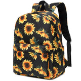 Mimfutu Sunflower School Backpack for Teens Girls, Womens College Bookbags Kids School Bags Laptop Backpacks