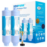 ICEPURE RV Water Filter system for Garden, RV, Pool, Camper, Marine, Boat Hose for Drinking, Car Washing, Gardening, Planting, S