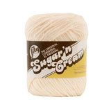 Lily Sugar N Cream The Original Solid Yarn, 2.5oz, Medium 4 Gauge, 100% Cotton Ecru Machine Wash & Dry