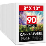 ESRICH Canvas Boards for Painting, 90 Pack Canvases for Painting 8x10 Cotton Primed Acid Free Blank Canvas Panels for Oil Paint,