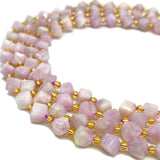 ABCGEMS Brazilian Lavender Kunzite Beads (A Revolutionary Cutting Technique Brings a More Dynamic Look to a Traditional Cube) Di