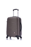InUSA ROYAL Hardside Luggage with Ergonomic Handles | Spacious Travel Suitcase with Four Spinner Wheels and Studs | 20 Inch Hard