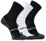 Bambugear Bamboo Socks For Men, Odour Free, Ventilated, AntiBacterial, Soft & Cushioned, Pack Of 3 Pairs,Multicolored