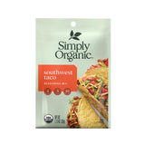Simply Organic Southwest Taco Seasoning, Certified Organic | 1.13 oz | Pack of 3