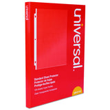 Universal 21125 TopLoad Poly Sheet Protectors, Standard, Letter, Clear (Box of 100)