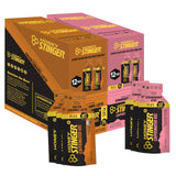Honey Stinger Caffeinated Organic Energy Gel Variety Pack | 12 Packs Each of Salted Caramel Latter and Strawberry Kiwi | Caffein