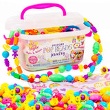 Just My Style Make & Believe Unicorn Pop Beads, 500+ Snap-Together, DIY, Bead Kit for Girls, Jewelry Set, Great Travel & On The