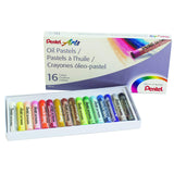Pentel Arts Oil Pastels, 16 Color Set (PHN-16)(Pack of 96, 1536 Count Total)