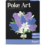 Poke Art Lavender Flower Bouquet, Mess-Free Sewing Fabric Arts & Crafts for Adults, Needlepoint Teen Craft Kit,Birthday Gifts fo