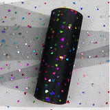 Yuanchuan Laser Glitter Tulle Rolls 6 inch x 10 Yards (30 feet) Shimmer Color for Table Runner Chair Sash Bow Pet Tutu Skirt Sew