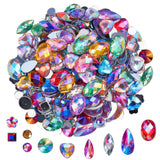 1000 Pcs Crystal AB Colorful Jewels Gems for Crafts, Flatback Rhinestones for Crafting, Acrylic Gemstones for Halloween Pirate P