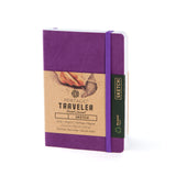 Pentalic 4 x 6 Pocket Sketchbook Traveler Journal, 160 Pages, Purple