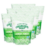 Charlie's Soap - Unscented Laundry Powder 100 Loads (Six 100-load Bags, 600 Total Loads)