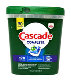 Cascade Complete Dishwasher Detergent, with Dawn Grease Fighting Power, 90 Fresh Scent Action Pacs