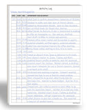 Life Charge Activity Log Notepad for Work, 60Page Pad, 8.5 x 11 Inch