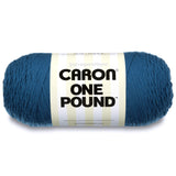 Caron One Pound Solids Yarn, 16Oz, Gauge 4 Medium, 100% Acrylic - Ocean- For Crochet, Knitting & Crafting ( 1 Piece )