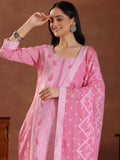 Libas Women'S Pure Cotton Kurta Set (27221_Pink Pink Xl