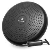 ProsourceFit Core Balance Disc Trainer, 14Diameter with Pump for Improving Posture, Fitness, Stability, Black