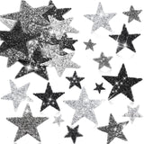 Geosar 60 Pcs Iron on Star Patches Star Shaped Rhinestone Appliques Adhesive Glitter Patches Rhinestone Appliques Embellishments