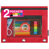 Forvencer Adorable Zipper Pencil Pouch, Cute Zippe Pouch for 3-ring Binders, Sturdy Binder Pouch with Smooth Zippers, Perfect fo